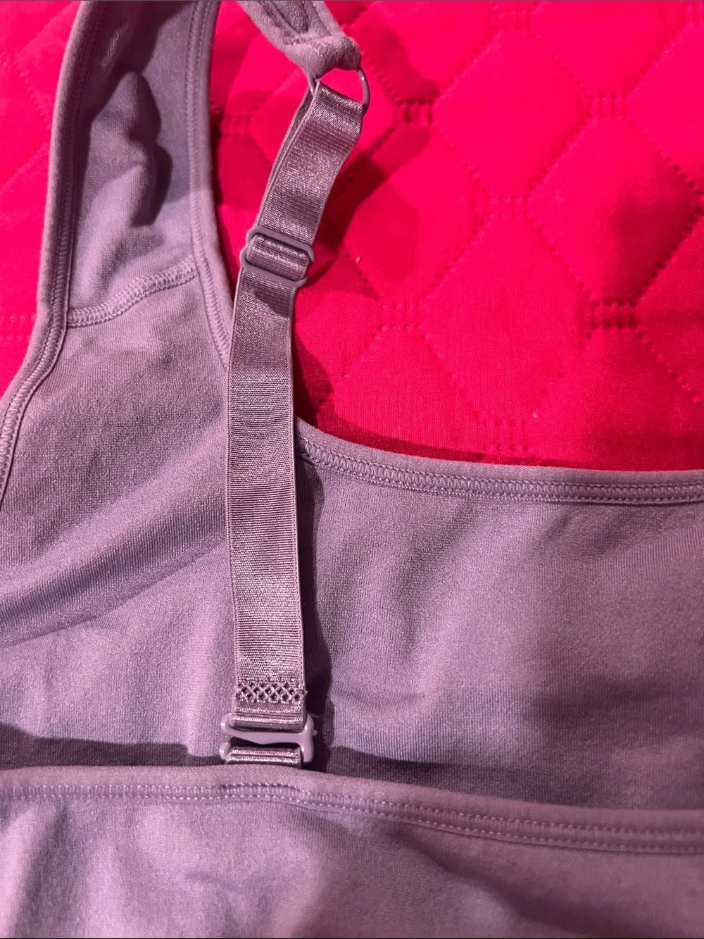 Puma Light Mauve Active One-Piece Sports Bra